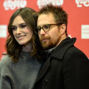 Sam Rockwell and Keira Knightley at event of Laggies 2014