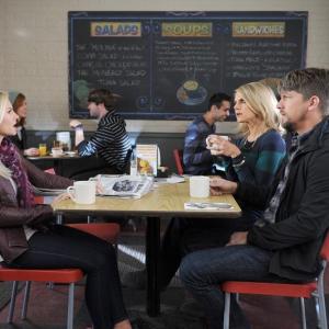 Still of Elisha Cuthbert Zachary Knighton and Eliza Coupe in Happy Endings 2011