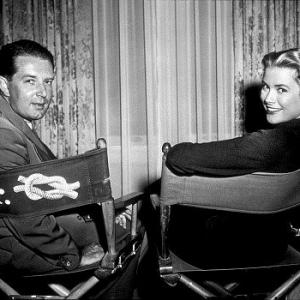 Grace Kelly and author Frederick Knott of Dial M For Murder 1954 Warner