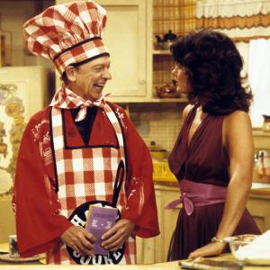 Still of Livia Ginise and Don Knotts in Threes Company 1977