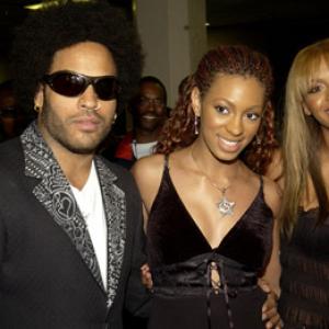 Lenny Kravitz Beyonc Knowles and Solange Knowles