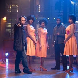 Still of Bill Condon, Beyoncé Knowles, Keith Robinson, Anika Noni Rose and Jennifer Hudson in Dreamgirls (2006)
