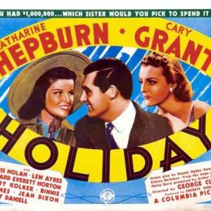 Cary Grant, Katharine Hepburn and Doris Nolan in Holiday (1938)
