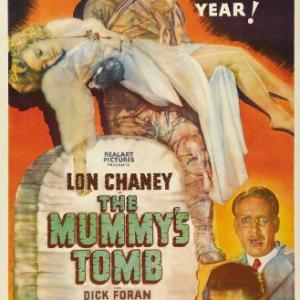 Turhan Bey Dick Foran and Elyse Knox in The Mummys Tomb 1942