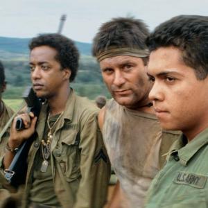 Still of Stan Foster, Ramón Franco, Terence Knox and Miguel A. Núñez Jr. in Tour of Duty (1987)