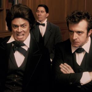 Still of Johnny Knoxville and Derek Waters in Drunk History 2013