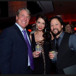 Hiro Koda with Emmy Nominee Jim Vickers and Jahnel Curfman at the Stunt Emmy Nominee Reception.