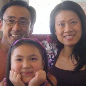 Frank Koga Junie Hoang and Samantha Nguyen in the winning short film THE DIGITAL FAMILY 2009