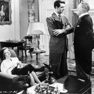 Still of Cary Grant Katharine Hepburn and Henry Kolker in Holiday 1938