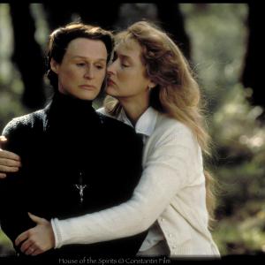 The House of the Spirits, 1993. Directed by Bille August. Glen Close and Meryl Streep