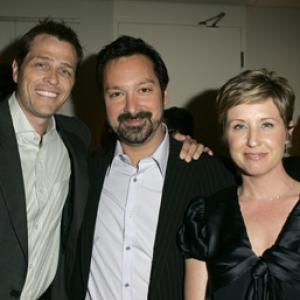 James Mangold, Cathy Konrad and Patrick Whitesell at event of Ties jausmu riba (2005)