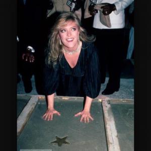 Lydia Cornell at Grauman's Chinese Theater Hands in Cement