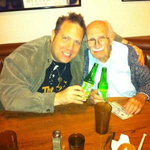 Downing a Dr Browns Celery Soda at Canters with my buddyactor Murray Gershenz from The Hangover