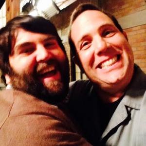 With funnyman John Gemberling in between takes backstage on the Paramount lot, while working on Marry Me.