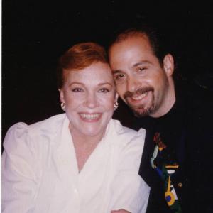 David Krane with Julie Andrews during his work as dance music composer for the Broadway production of VICTORVICTORIA
