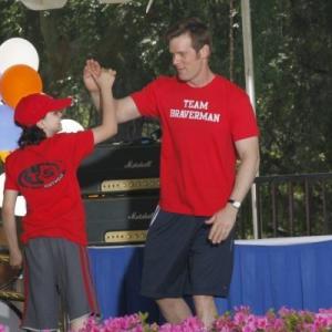 Still of Peter Krause and Max Burkholder in Parenthood 2010