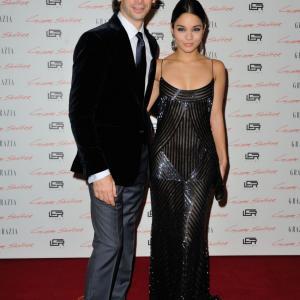 Director Ronald Krauss with actress Vanessa Hudgens at the Gimme Shelter Paris premiere