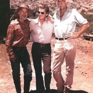 Fred R Krug on location in Arizona with Paul Brinegar  Alan Napier