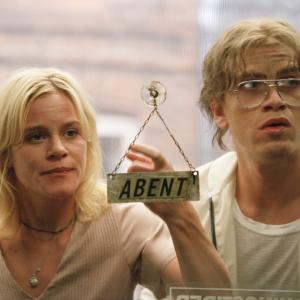 Still of Line Kruse and Nikolaj Lie Kaas in De grønne slagtere (2003)