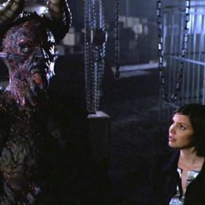 (L-R): The Beast (Vladimir Kulich) and Cordelia Chase (Charisma Carpenter) in 