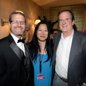 IMDbs Keith Simanton Film Society of Lincoln Centers Rose Kuo and Deadline Hollywoods Peter Hammond attend the IMDBs 2013 Cannes Film Festival Dinner Party during the 66th Annual Cannes Film Festival at Restaurant Mantel on May 20 2013 in Cannes France