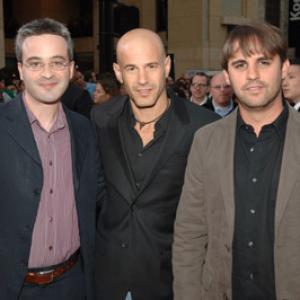 Alex Kurtzman, Roberto Orci and Brad Weston at event of Mission: Impossible III (2006)