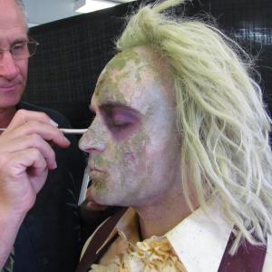 Promotional Makeup session for FaceMaker Series Dan Gilbert as Beetlejuice