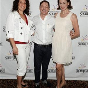 Actress Nancy La Scala at Palm Springs International Short Fest, June 23, 2012. With Matthew Rolston and Michelle Gardner