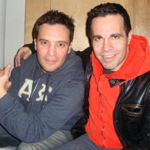 (Left) Writer/Director Tommy J. La Sorsa and (right) Mario Cantone.