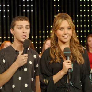 Amanda Bynes and Shia LaBeouf at event of Total Request Live 1999