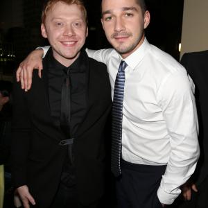 Rupert Grint and Shia LeBeouf attend The Necessary Death Of Charlie Countryman Reception during the 63rd Berlinale International Film Festival