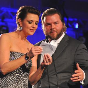 Amanda Tapping & Tyler Labine at the 2010 Leo Awards