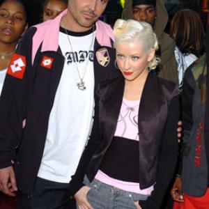 Christina Aguilera and David LaChapelle at event of Rize 2005