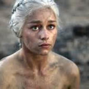 Emilia Clarke as Danaerys in Game of Thrones season 1 2011