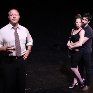 John Lacy Elizabeth Greer and Brad Culver in Guy Zimmermans The Black Glass at the Open Fist Theatre