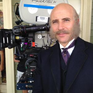 Jordan Lage on set of HBO's BOARDWALK EMPIRE, season 5 (2014).