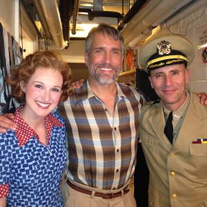 Erin Mackey, Mike McGowan, & Jordan Lage backstage at Paper Mill Playhouse's revival of SOUTH PACIFIC (2014).