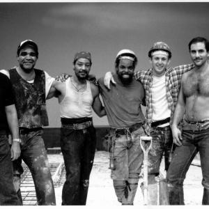 Cast of Kevin Helan's DISTANT FIRES: Jack Wallace, David Wolos Fonteneau, Giancarlo Esposito, Ray Anthony Thomas, Todd Weeks, & Jordan Lage, Atlantic Theater Co. (1991). AUDelco award nomination, Best Featured Actor.