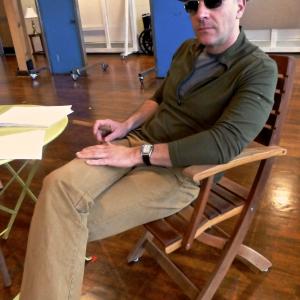 Jordan Lage as Sam Giancana in rehearsal for William Mastrosimones RIDE THE TIGER Long Wharf Theater 2013 CT Critics Circle Award nomination Best Featured Actor