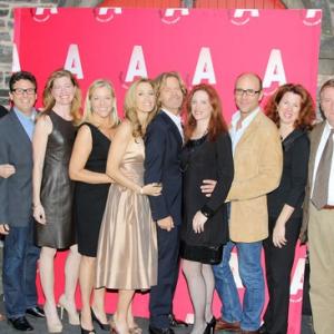 With fellow Atlantic Theater Company members at Atlantic Theater, 2012.
