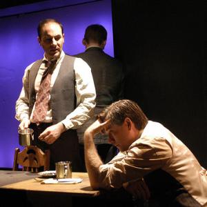 Jordan Lage & Rik Walter in Jean-Paul Sartre's MEN WITHOUT SHADOWS, a Horizon Rep production at the Flea Theater (2003).