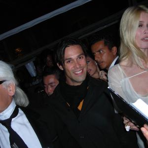 Claudia Schiffer, Karl Lagerfeld and Dave Cote in Don't Tell My Booker!!! (2007)