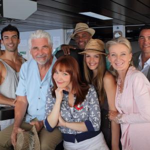 The cast of Royal Reunion directed by and starring James Brolin