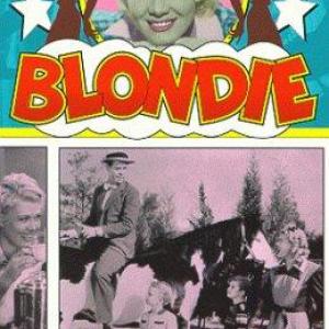 Arthur Lake Danny Mummert Larry Simms and Penny Singleton in Blondie in Society 1941