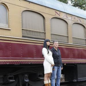 Still of Padma Lakshmi and Michael Chiarello in Top Chef 2006