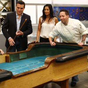 Still of Padma Lakshmi and Todd English in Top Chef (2006)