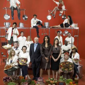 Padma Lakshmi Gail Simmons and Tom Colicchio in Top Chef 2006
