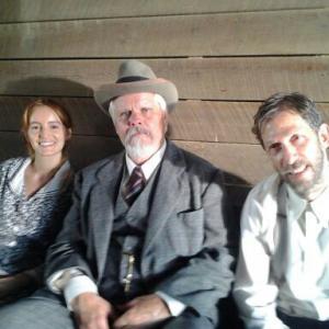 Brian Lally Tim Blake Nelson and Ahna OReilly on the set of As I Lay Dying