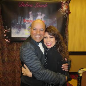 Debra Lamb with columnistphotographer Oscar Benjamin at the Twisted Terror Convention March 29th 2014 held at the DoubleTree Hotel Sacramento CA
