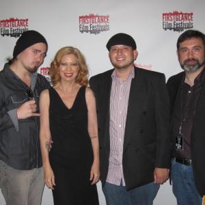 At the premiere of Mark Bonocores THE FAY winner of the First Glance Film Festival September 22nd 2013 Hollywood Philadelphia Cory Kastle Debra Lamb Anthony Bruno and Mark Bonocore